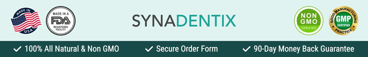 Synadentix product label and supplement facts