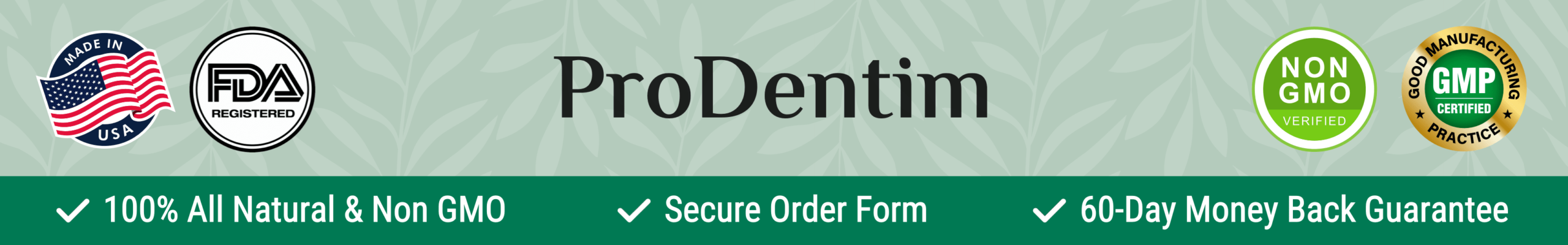 ProDentim checkout banner